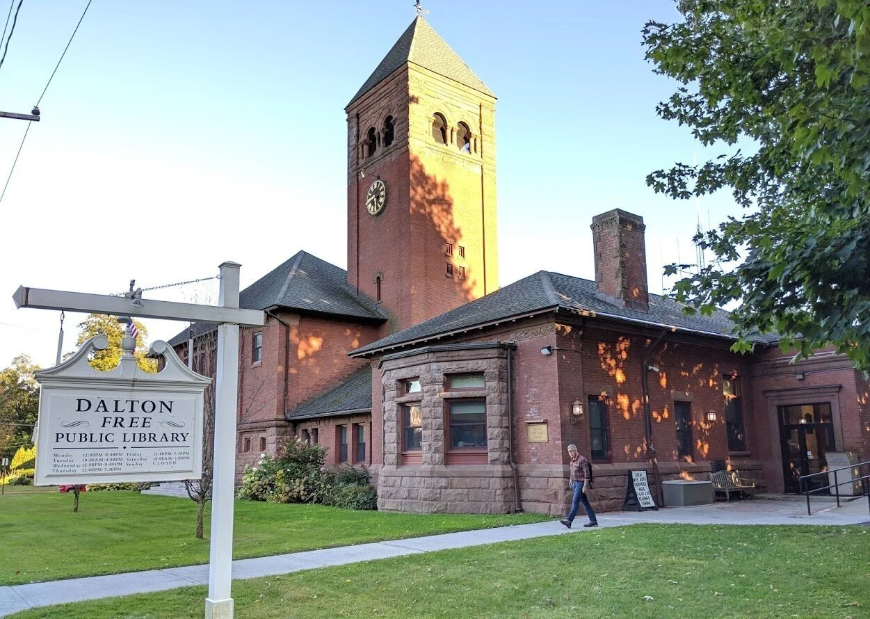 The picture-postcard Dalton Free LIbrary