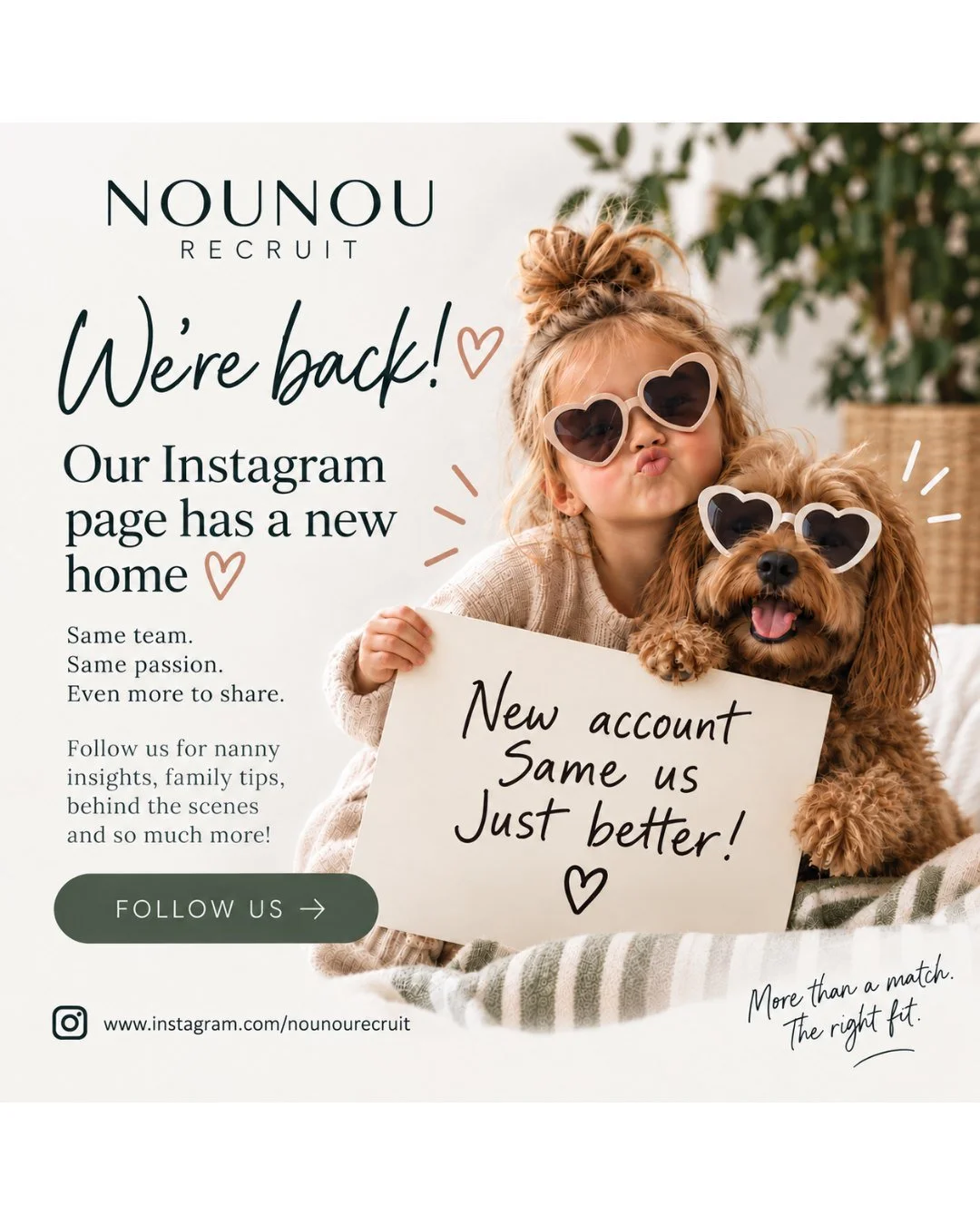 Well&hellip; that wasn&rsquo;t part of the plan! 😅

We recently lost access to our original Instagram account, so we&rsquo;re starting fresh.

Our new home is @nounourecruit 

If you followed us before, we&rsquo;d love to have you back. And if you&r