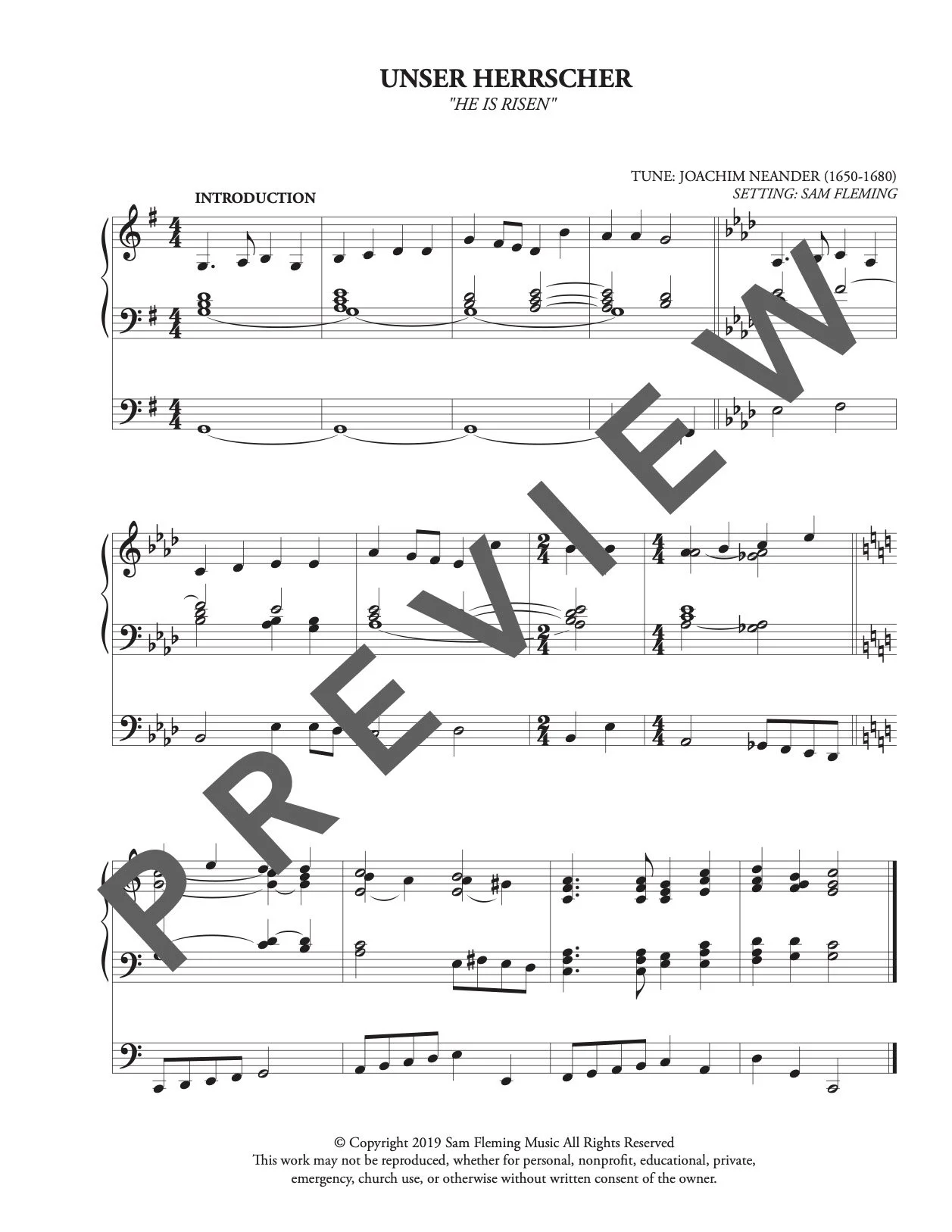 He is Risen [Introduction, Interlude, Reharmonization] - Fleming -1.jpg