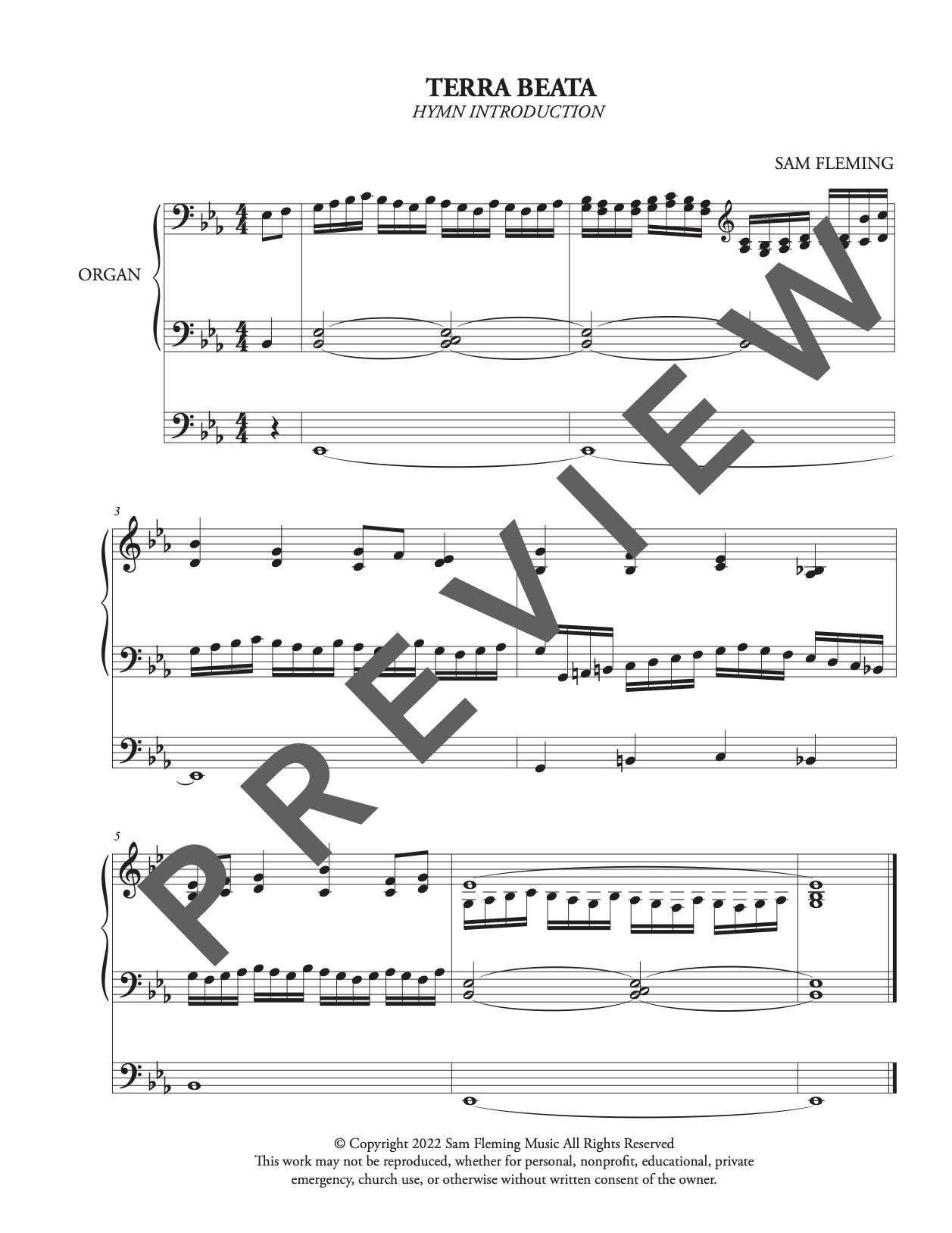 TERRA BEATA (This is My Father's World) Hymn Harmonization