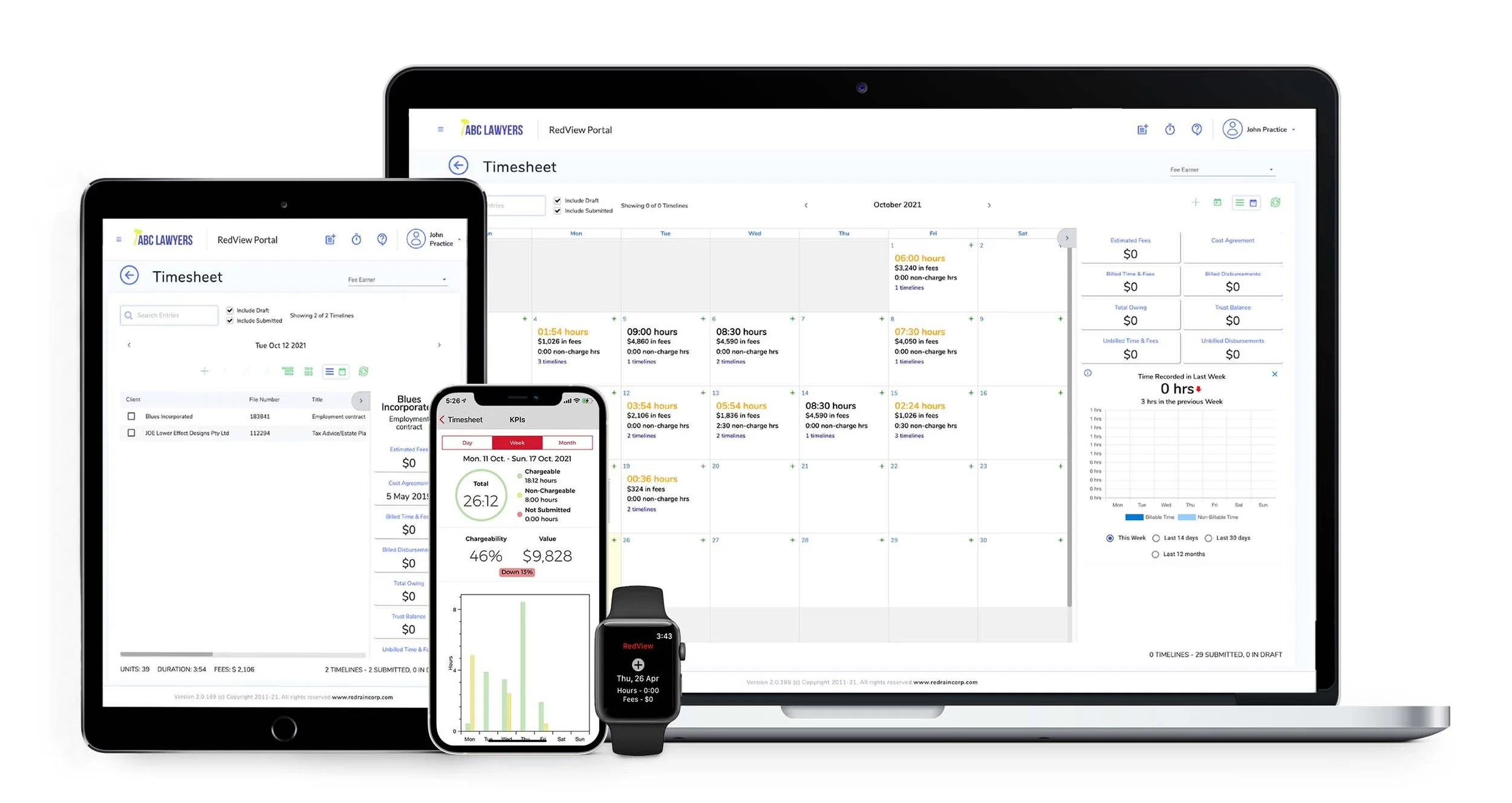 Legal Time Management Software — RedView