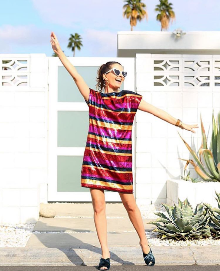 kelly golightly in trina turk