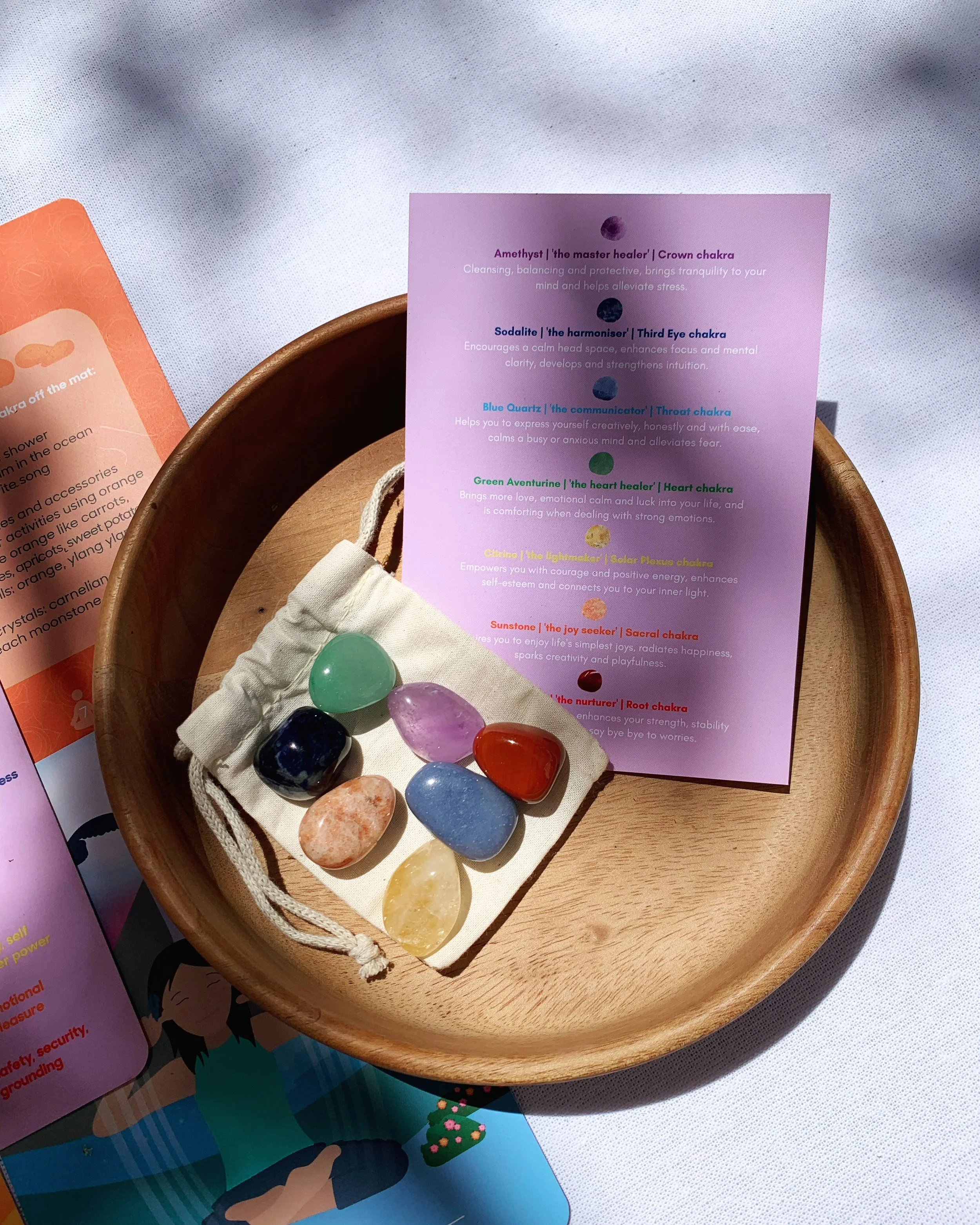Rainbow Chakra Crystal collection