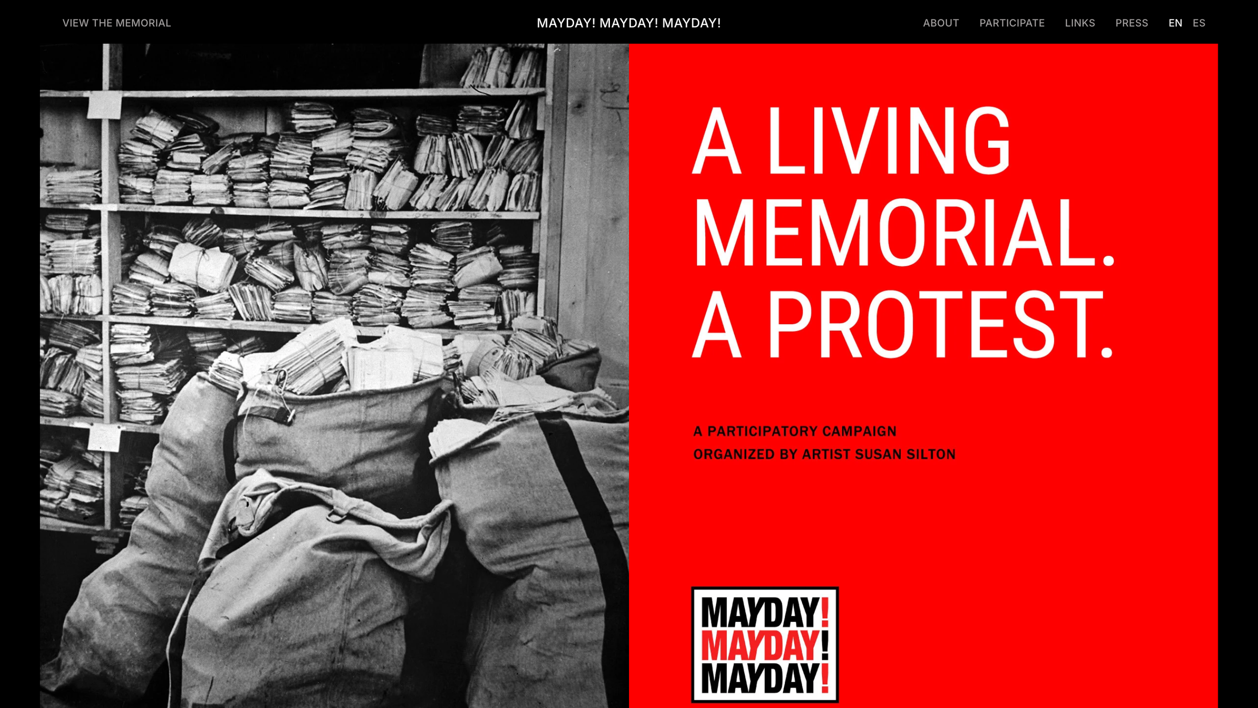 MAYDAY! MAYDAY! MAYDAY!  Designing a Digital Memorial and National Mail Campaign During COVID-19