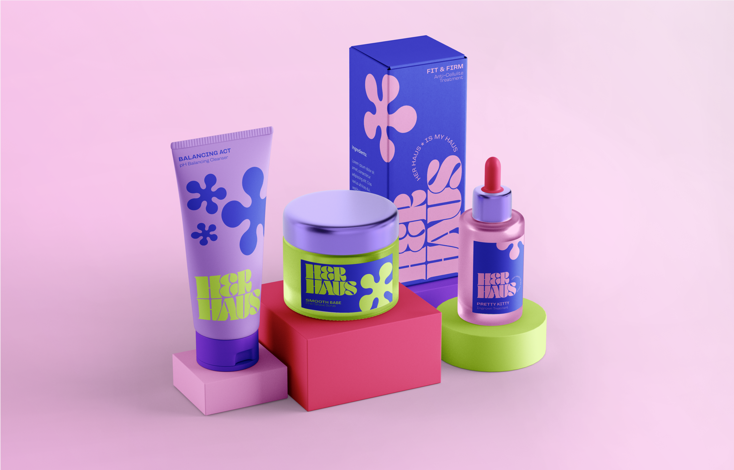 HerHaus Branding and Product mocks
