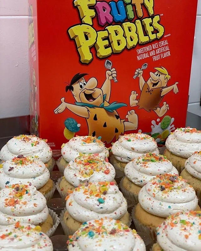 Today&rsquo;s Flavors: Fruity Pebbles, Lemon Coconut, Almond Joy, Chocolate Frappuccino, Tres Leches, Strawberry Shortcake, Oreo Explosion, Vanilla Caramel Cream Cheese, Rocky Road, Snickerdoodle, Banana Cream Pie, Chocolate Peanut Butter and Birthda