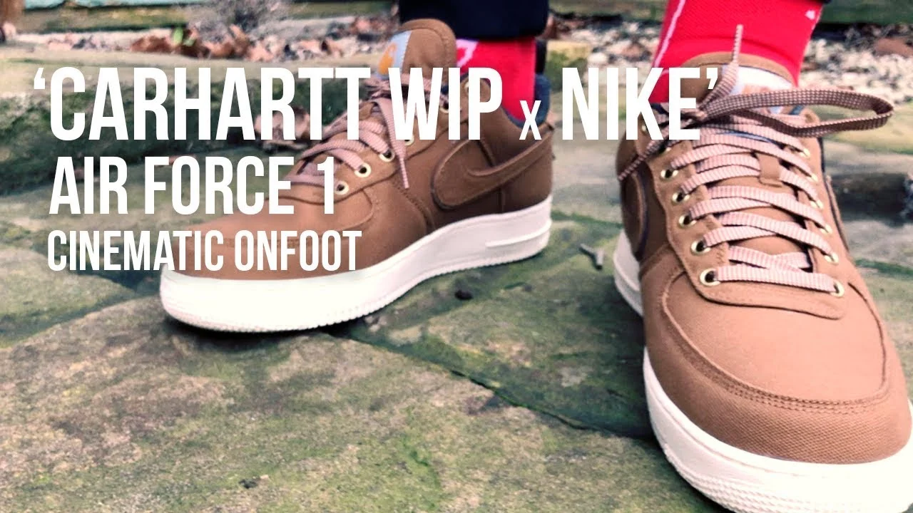 air force 1 carhartt on feet
