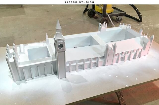 Reimagined Westminster, 3D printed model for a client 🛠