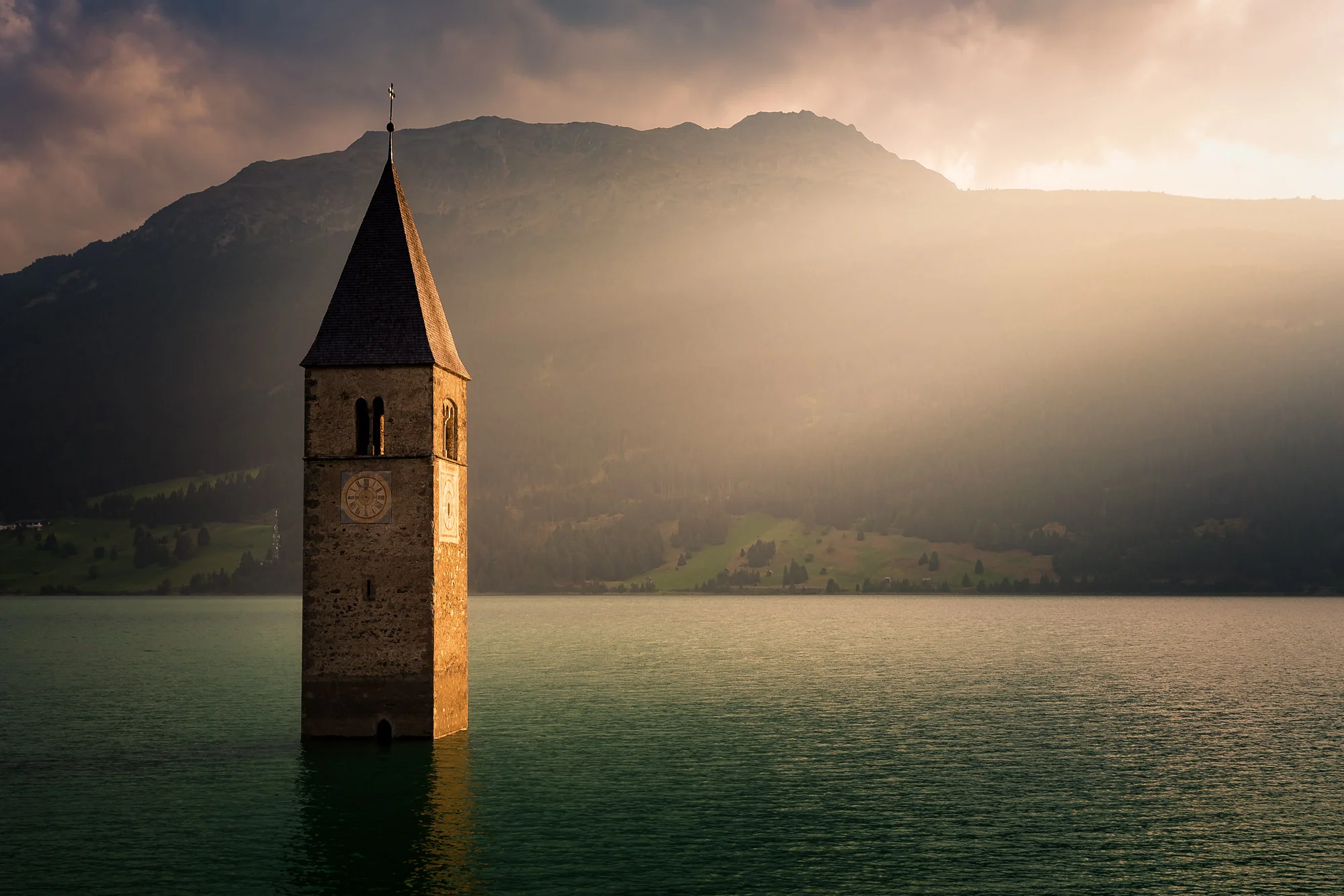 Steeple in the Reschen Lake