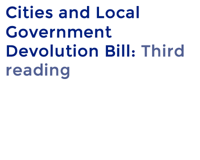 Cities and Local Government Devolution Bill 
