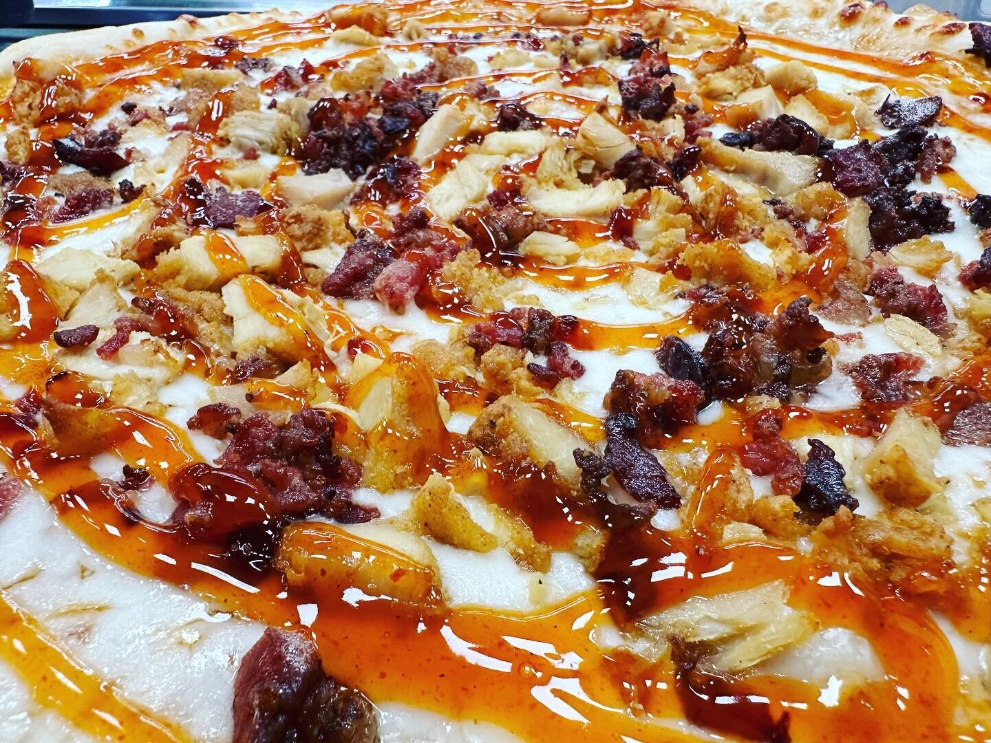 We plan to stay HOT for the month of November!

This month&rsquo;s Monthly special is our Hot Honey Chicken Pizza!

Hot honey sauce base, mozzarella cheese, duke&rsquo;s fried chicken tenders, bacon, topped off with more of our signature Hot Honey Sa