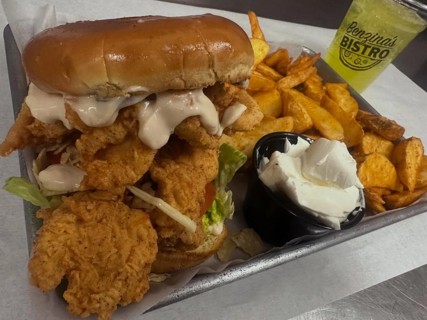 March Special Is Here 🔥

For the month of March, we&rsquo;re introducing our brand-new Queso Chicken Sandwich Combo &mdash; and it&rsquo;s loaded.

A toasted brioche bun layered with creamy queso, crispy Duke&rsquo;s chicken patties, and finished wi