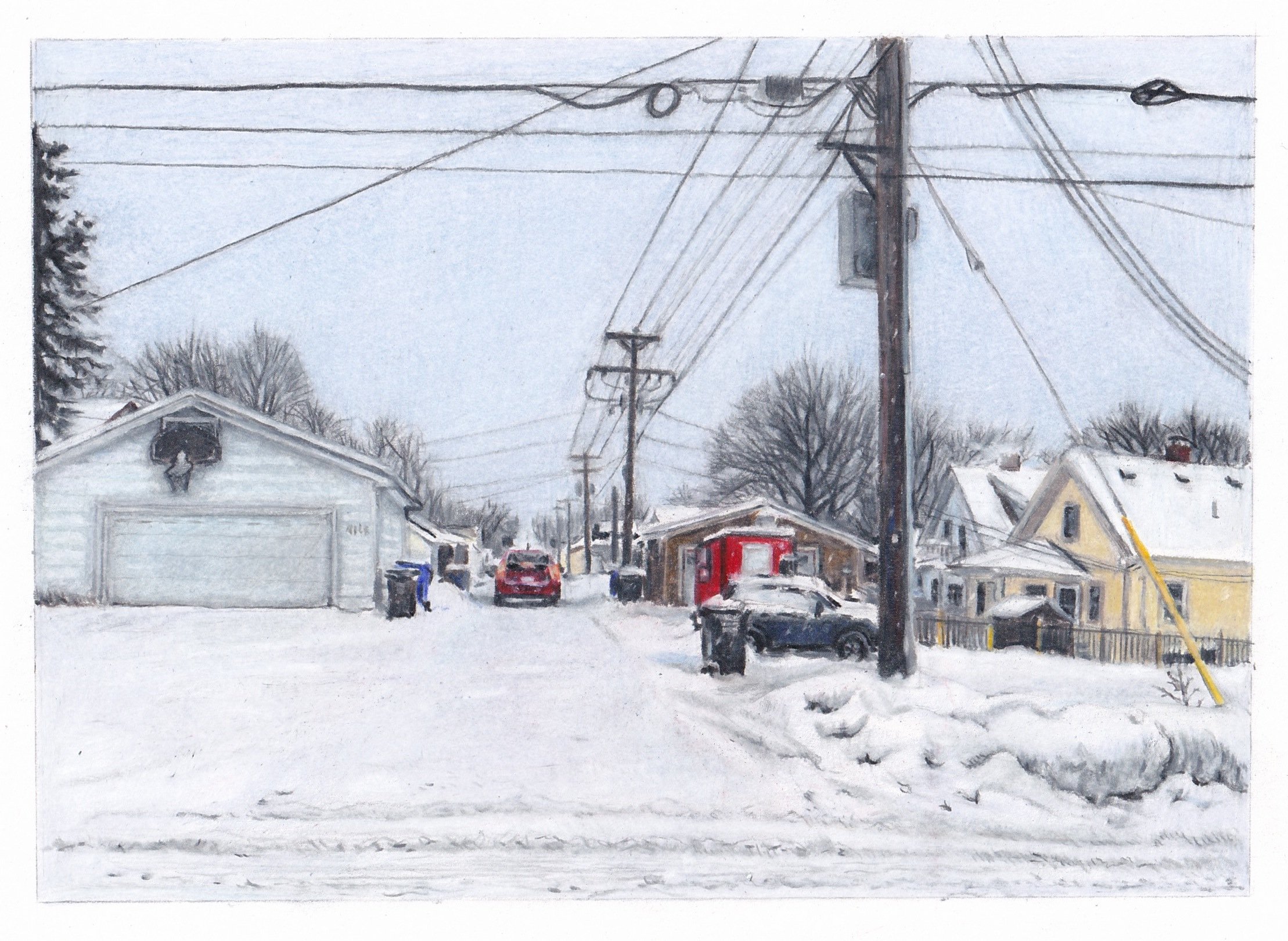 Alley In A Snowstorm