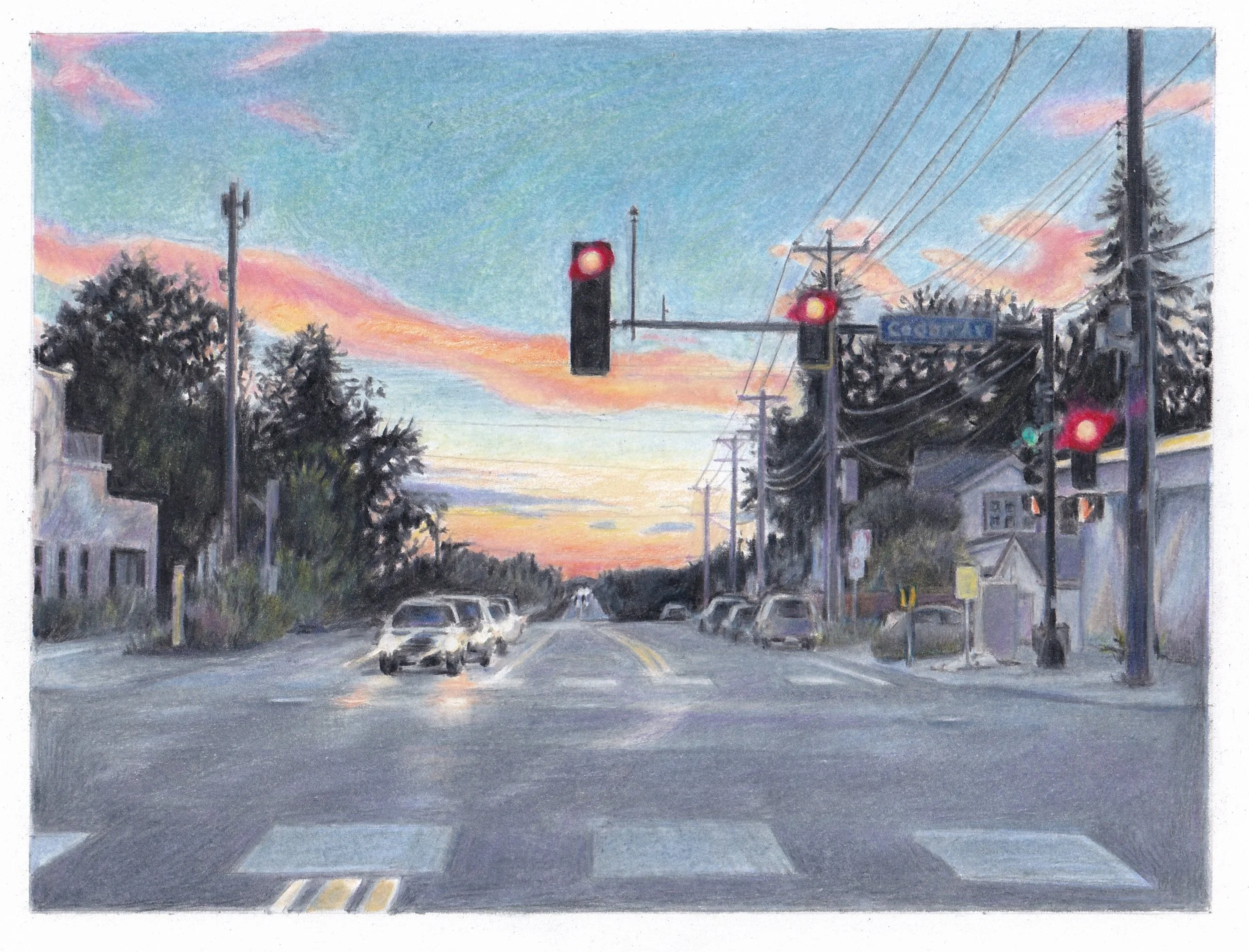 Red Lights At Twilight