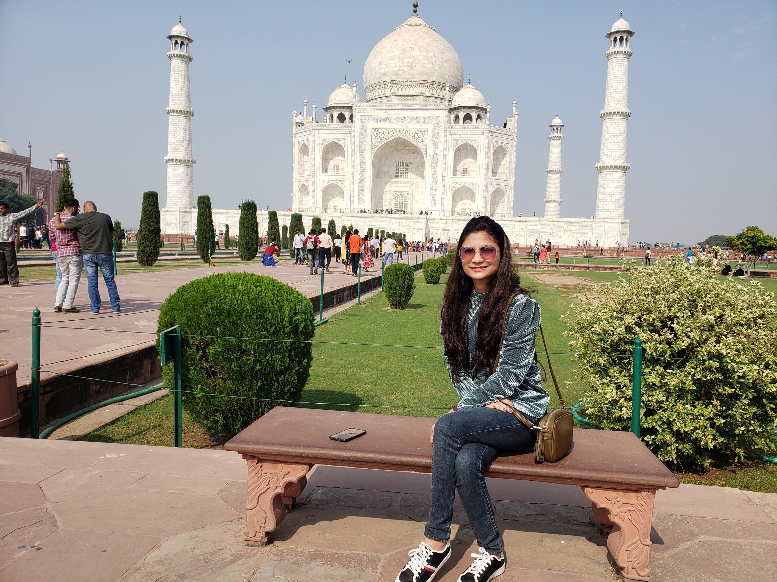 Bhumi Pednekar poses for a beautiful picture with Taj Mahal in the backdrop