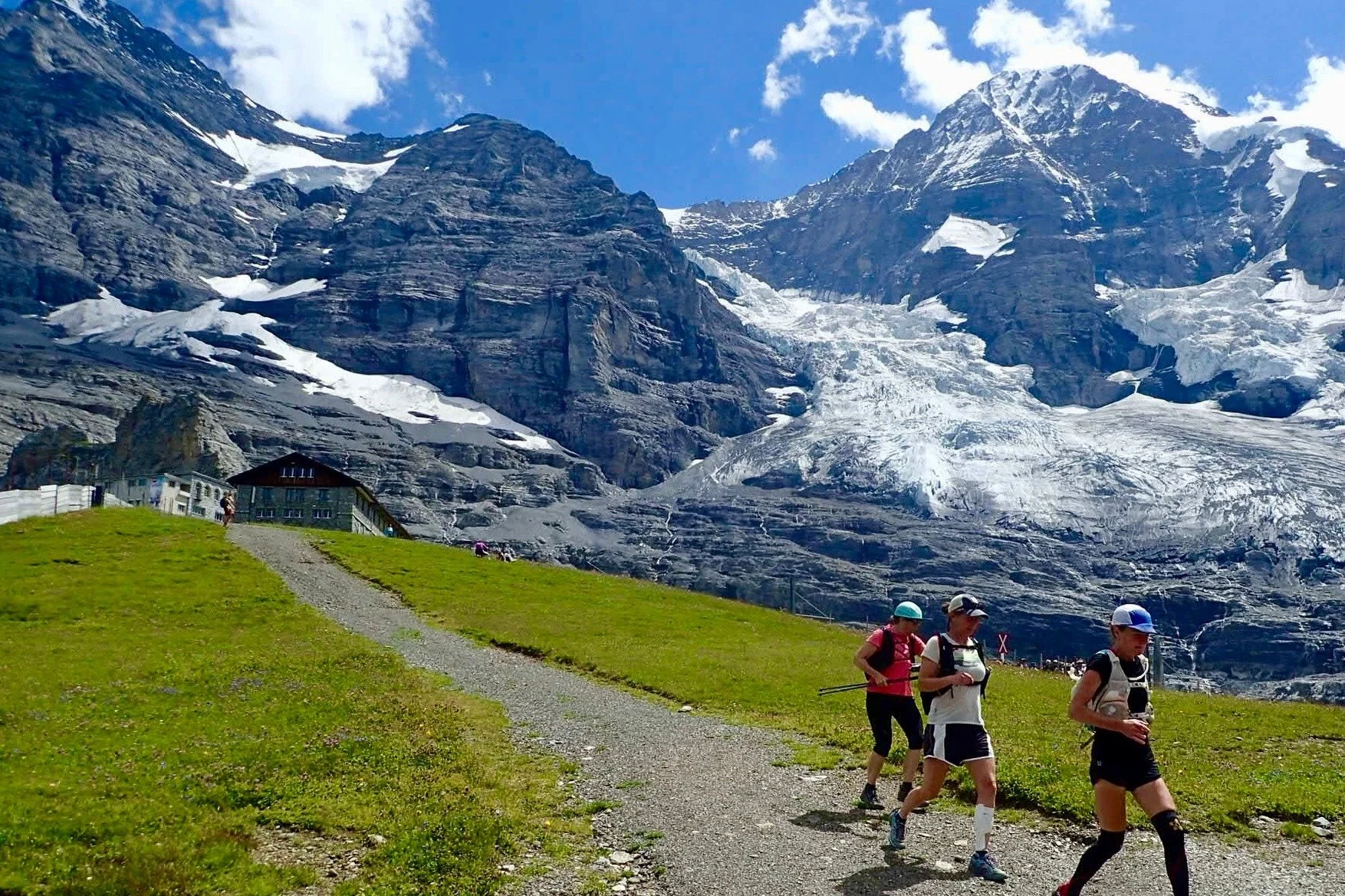 Trail beneath the Eiger near Kleine Scheidegg