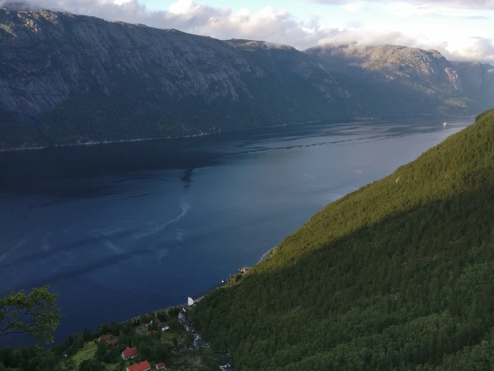 Lysefjord mountain scenery on the Lysebotn Circuit in Norway
