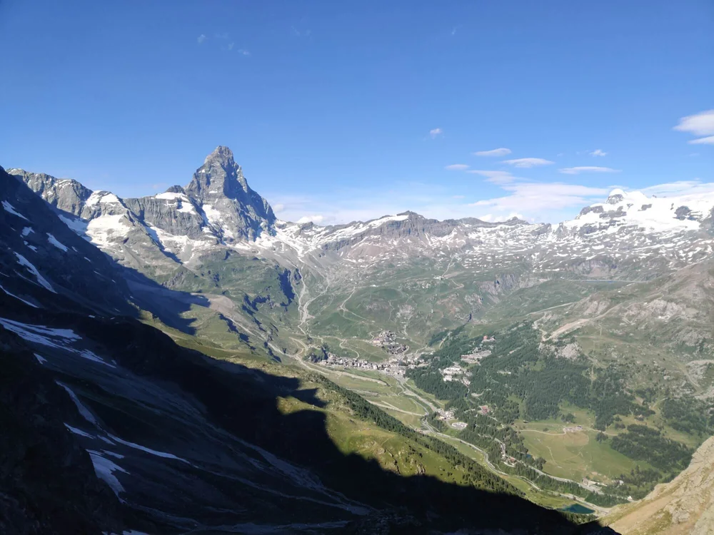 Matterhorn and surrounding mountain landscape on the Tour of Matterhorn