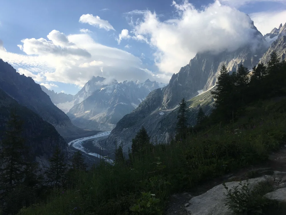 Mer de Glace glacier near Chamonix