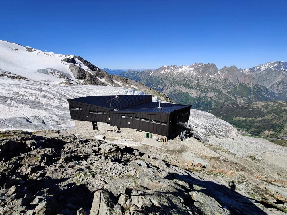 Refuge Albert Premier in the mountains above Chamonix