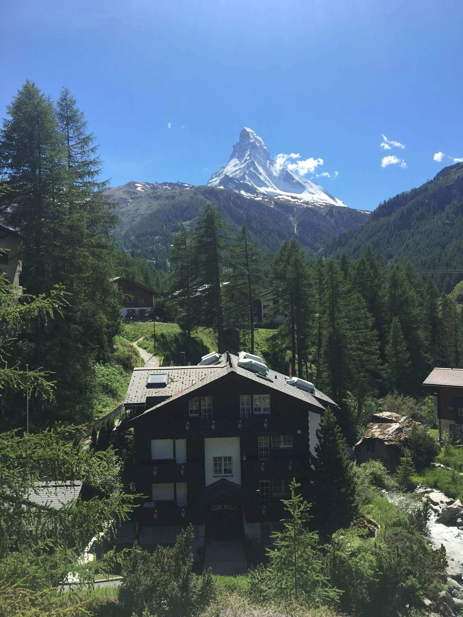 Zermatt and the Matterhorn at the end of the Walker’s Haute Route