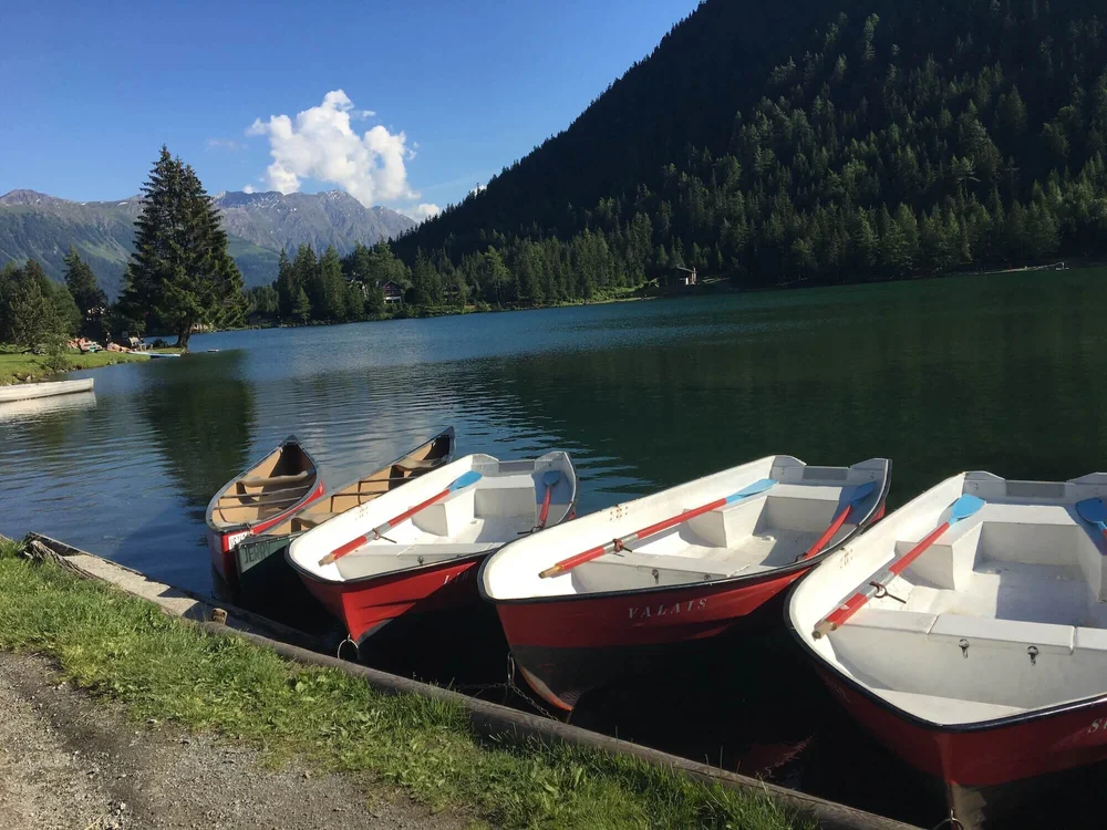 Champex-Lac on the Swiss section of the Tour du Mont Blanc
