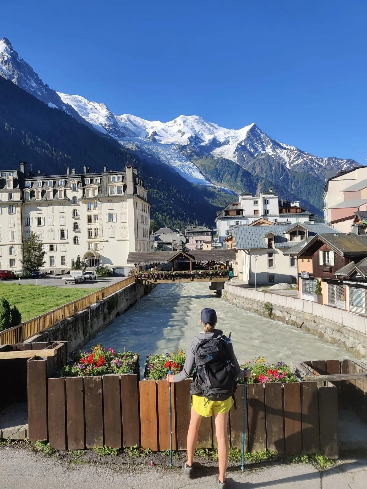 Mountain scenery above Chamonix near the Tour du Mont Blanc