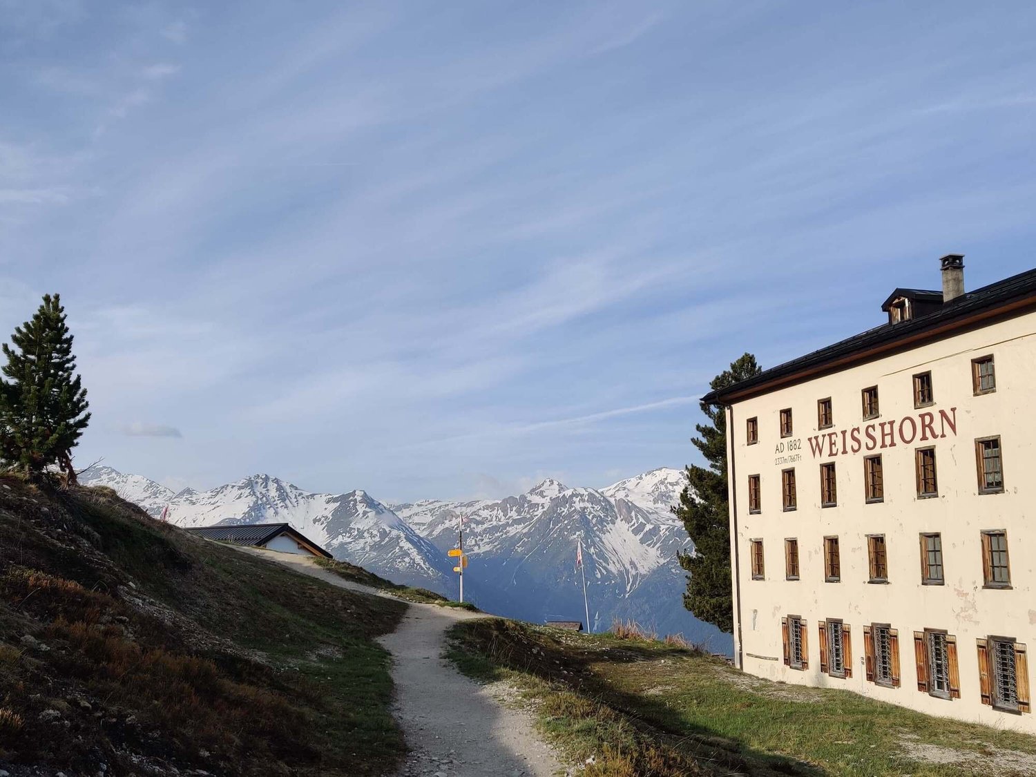 Historic Hotel Weisshorn above the Val d’Anniviers