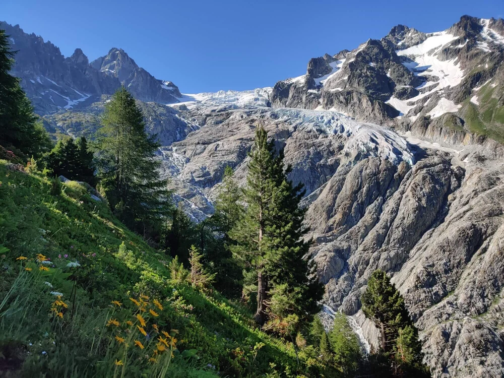 Trient Glacier beside the Walker’s Haute Route between Chamonix and Zermatt