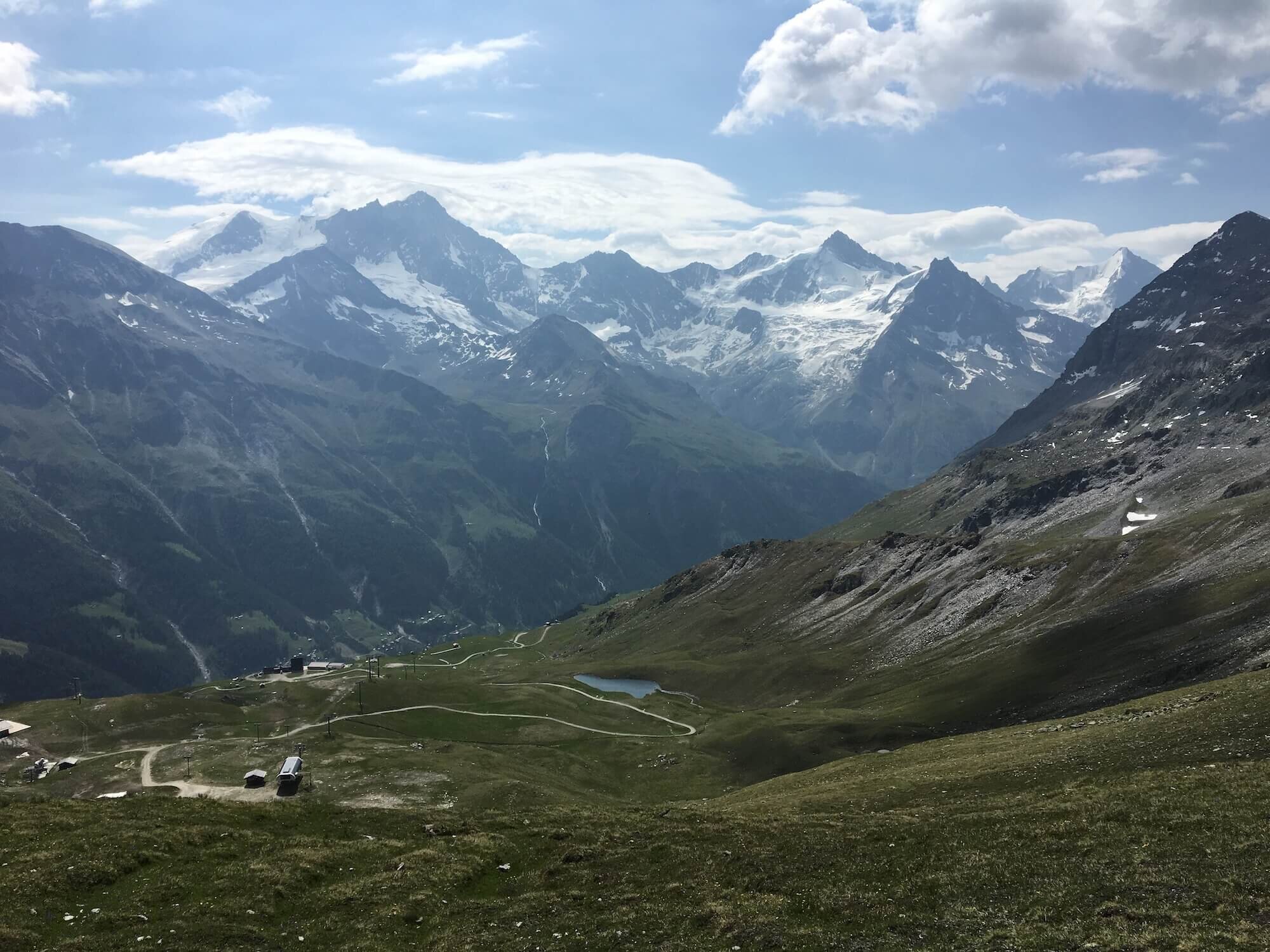 View from Sorebois towards Zinal