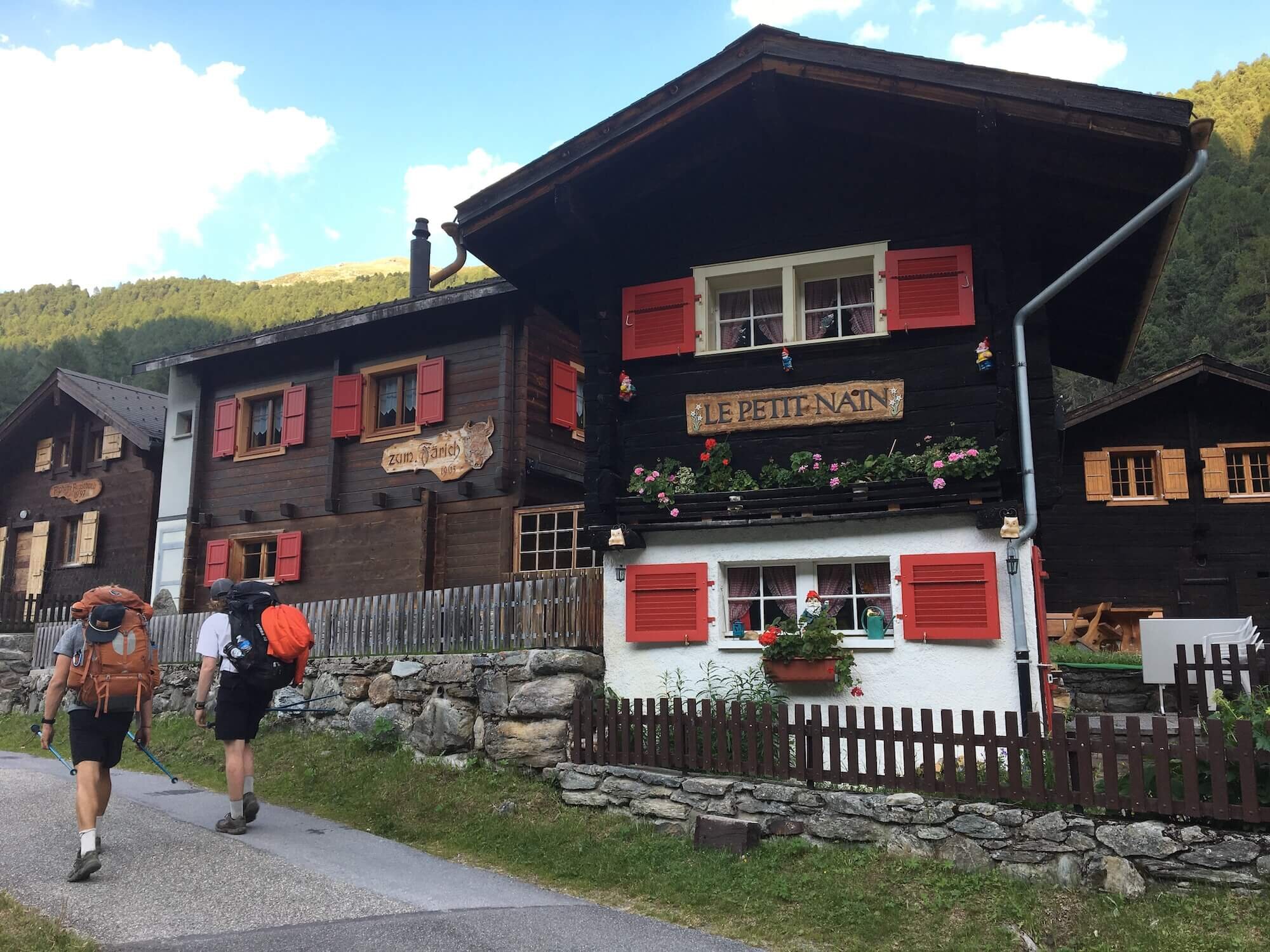 Traditional houses in Gruben