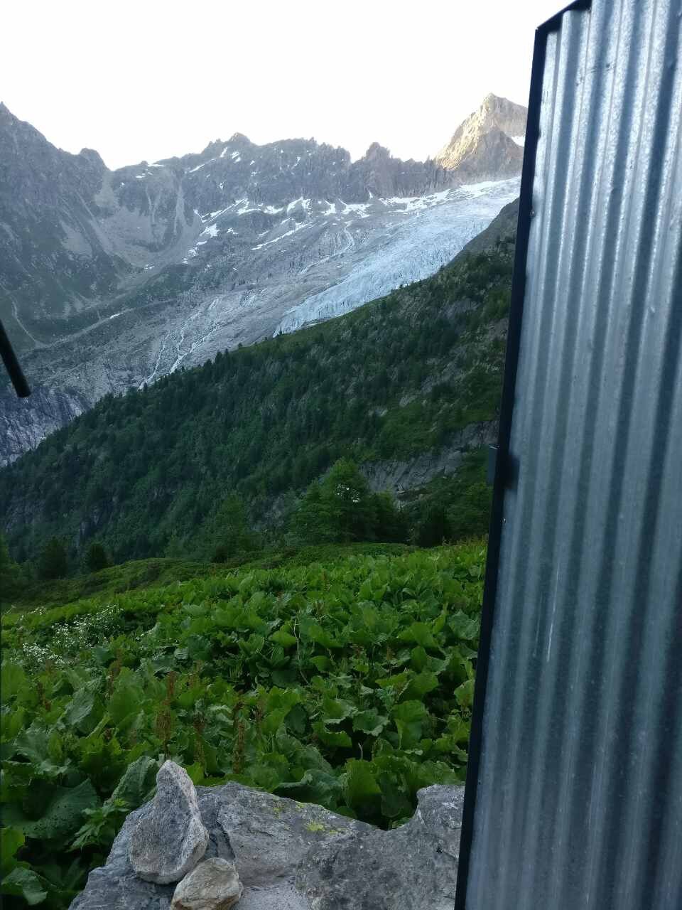 View from toilet at Refuge Les Grands