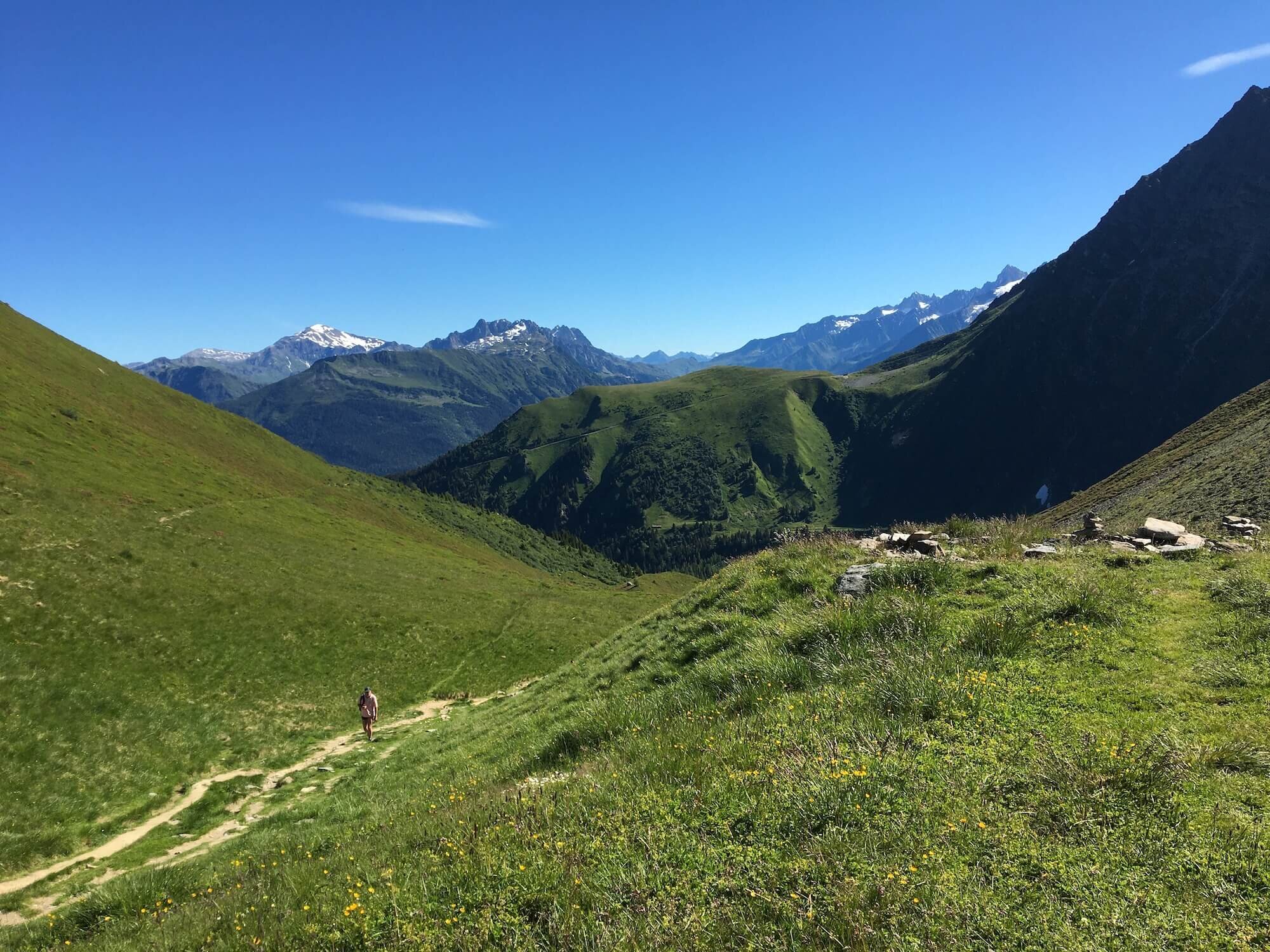 At Col de Tricot looking towards Bellevue