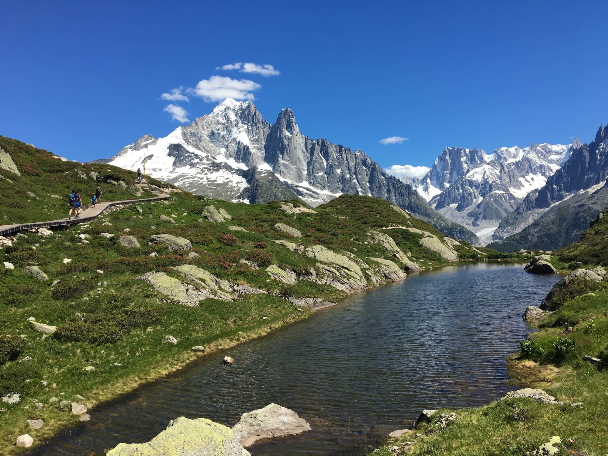 Trail between Lac Blanc and Flegere