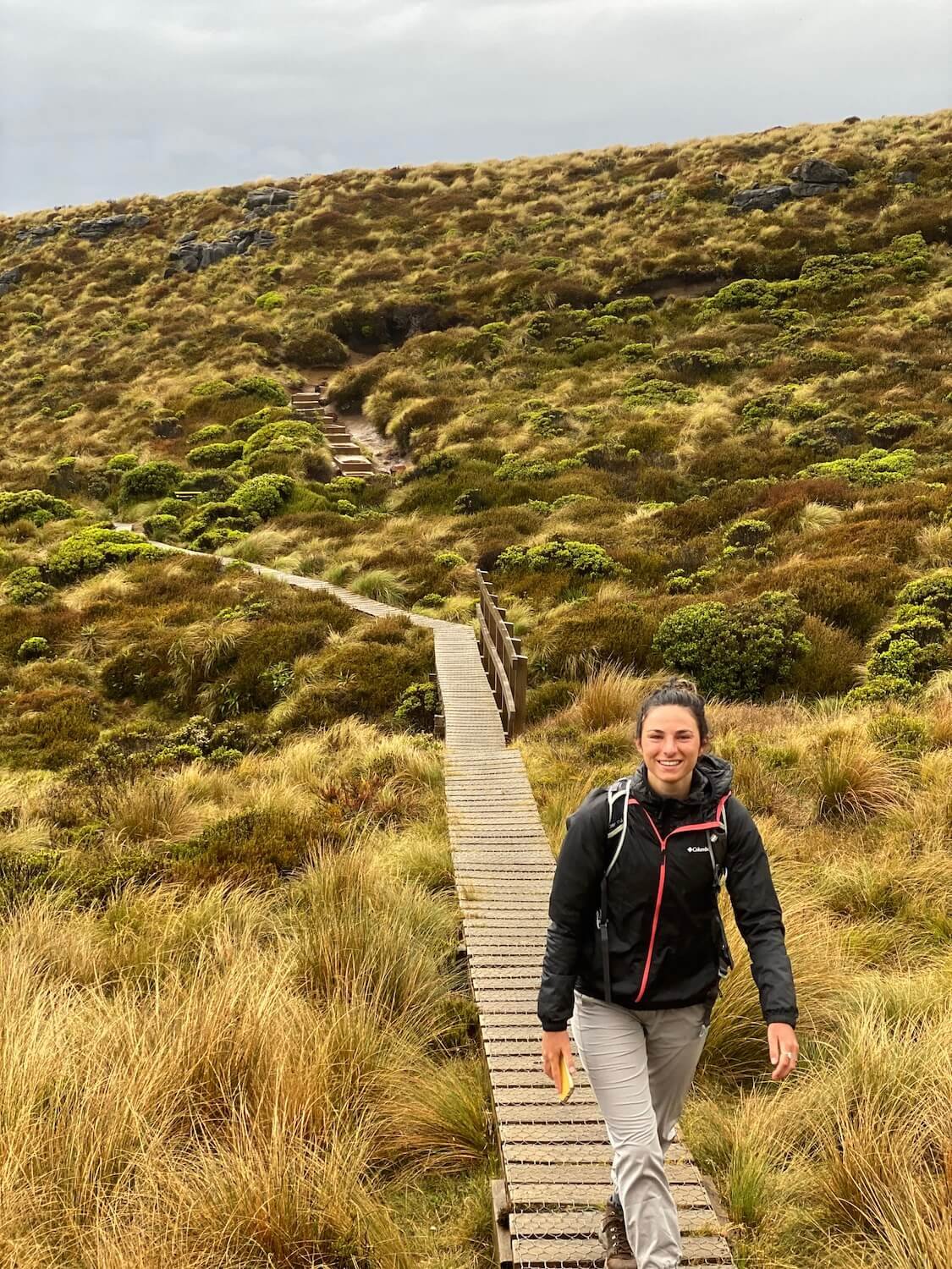  Kayla Costigan on the Kepler Track, New Zealand. Jan/Feb 2020. Photo: Sam Goldklang. 