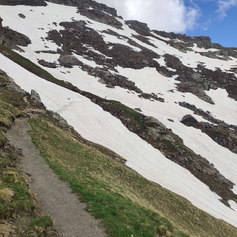 Approaching steep snow section just after Col du Bonhomme_28 May 2022_resized.jpg