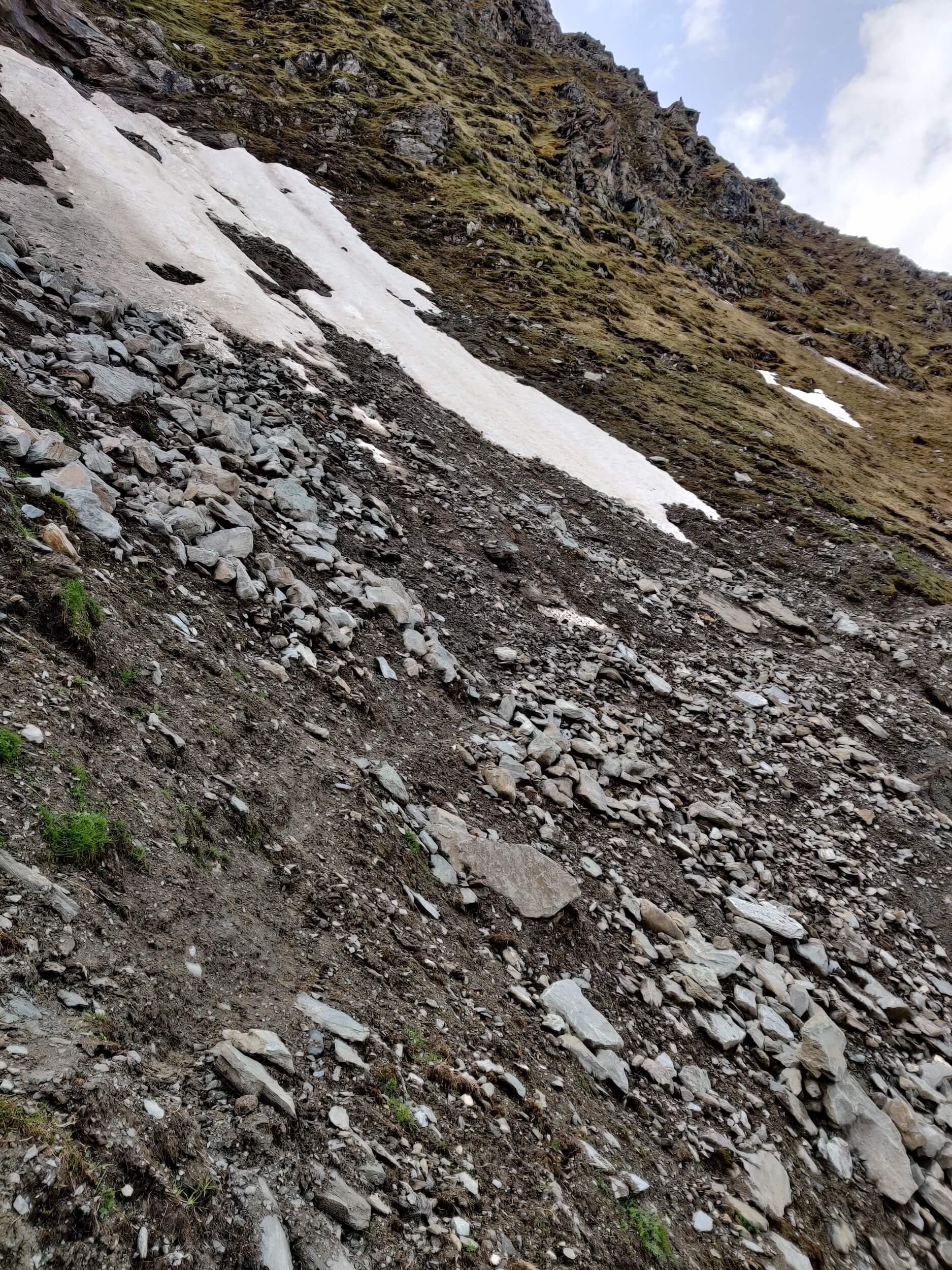 Erosion in Verbier ski area when just started Sentier des Chamois trail_3 June 2022_resized.jpg