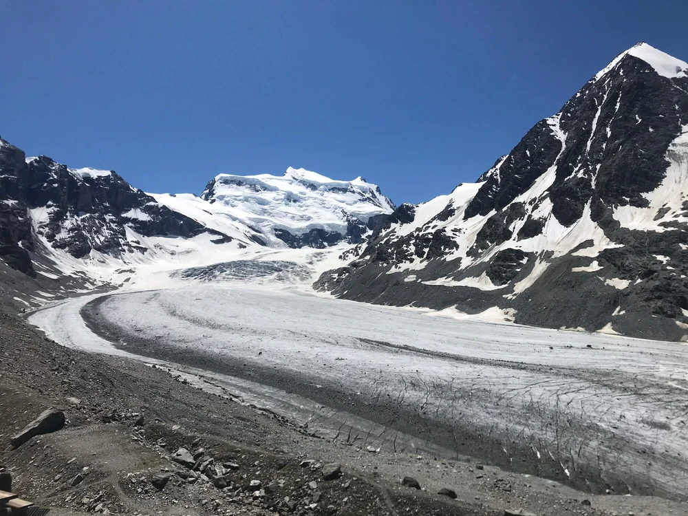 Corbassière Glacier and mountain conditions on the Tour des Combins