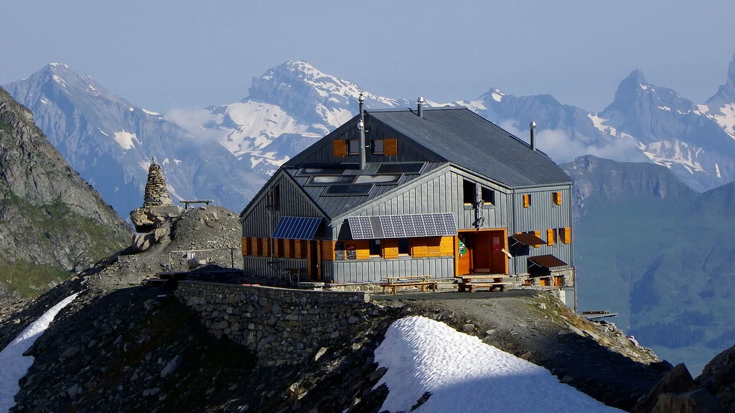 Cabane FXB Panossière mountain accommodation on the Tour des Combins
