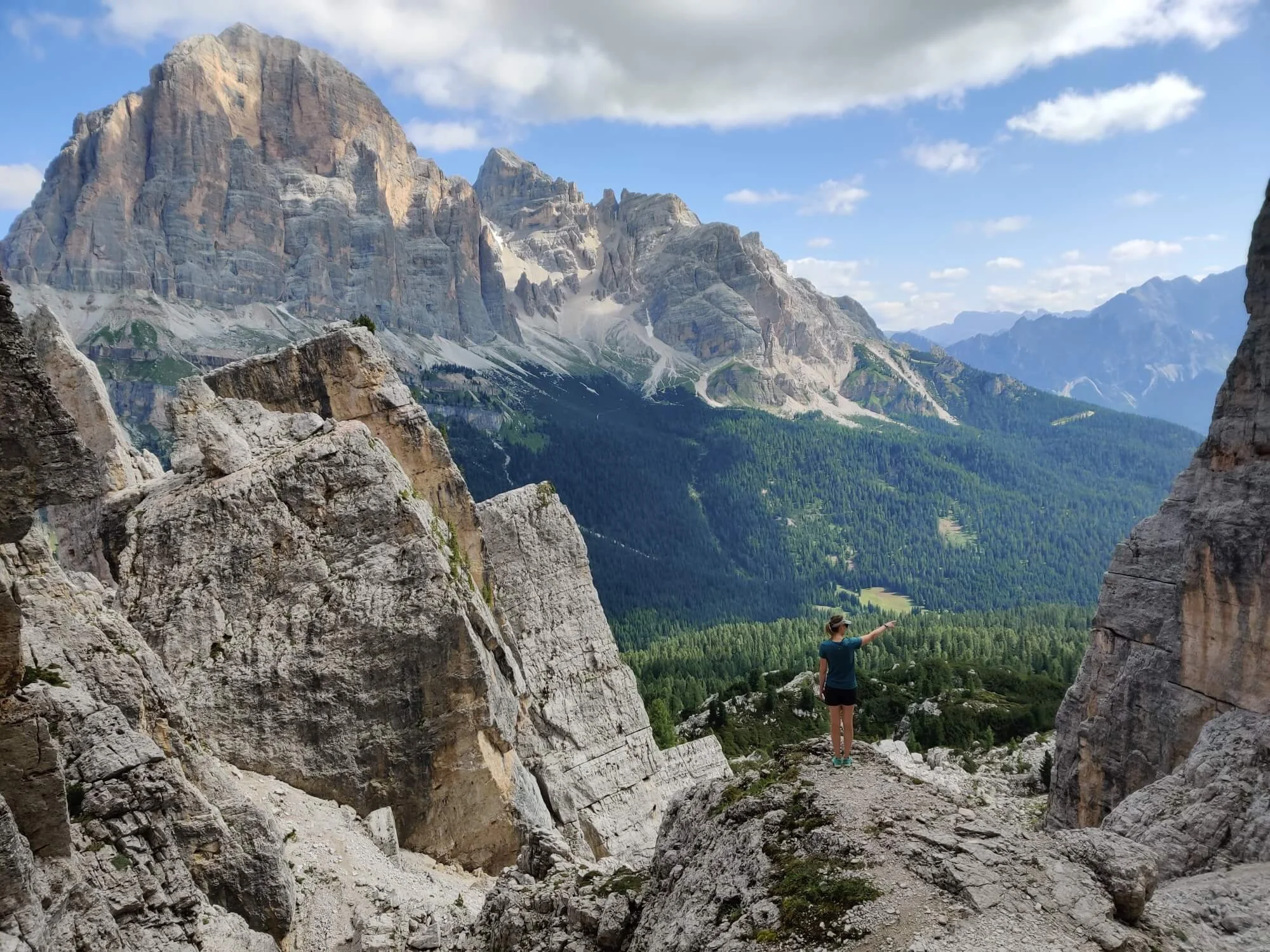 Cinque Torri rock towers in the Dolomites