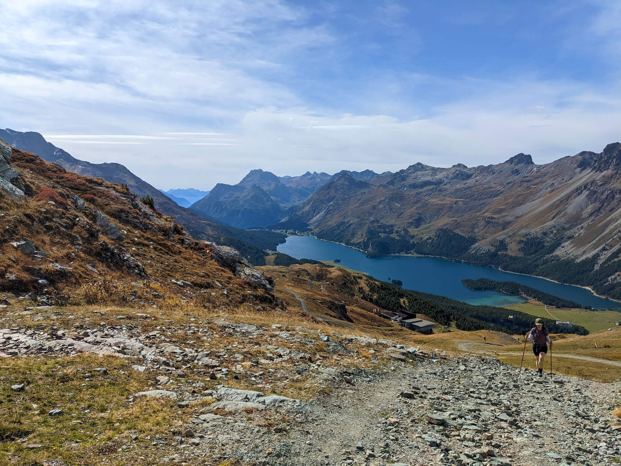 A spectacular view of Lake Sils