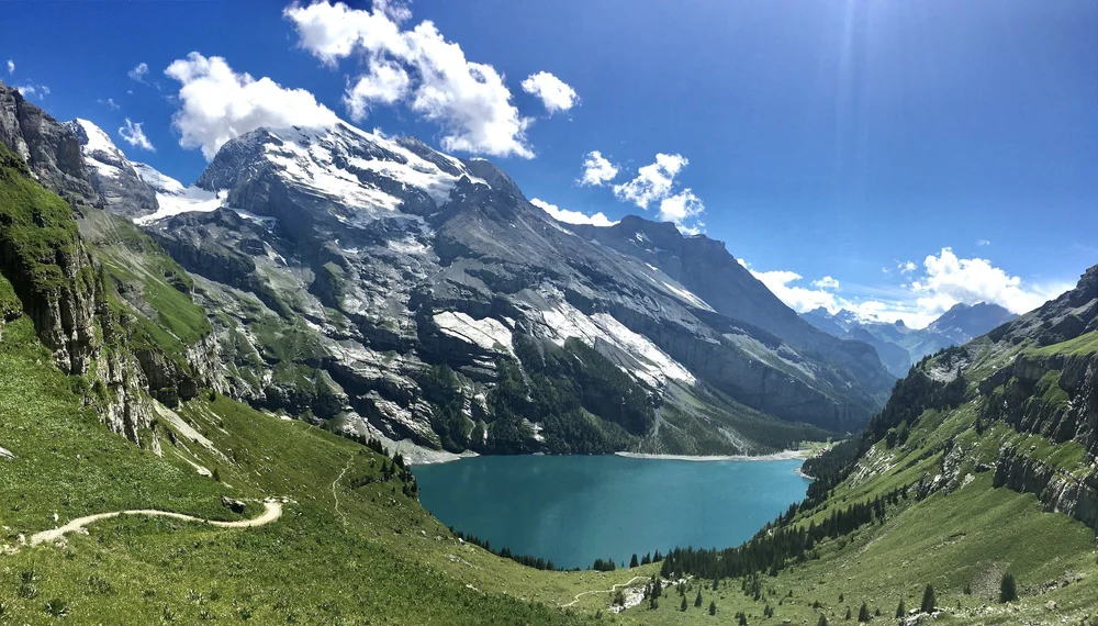 Oeschinensee and the Doldenhorn above Kandersteg