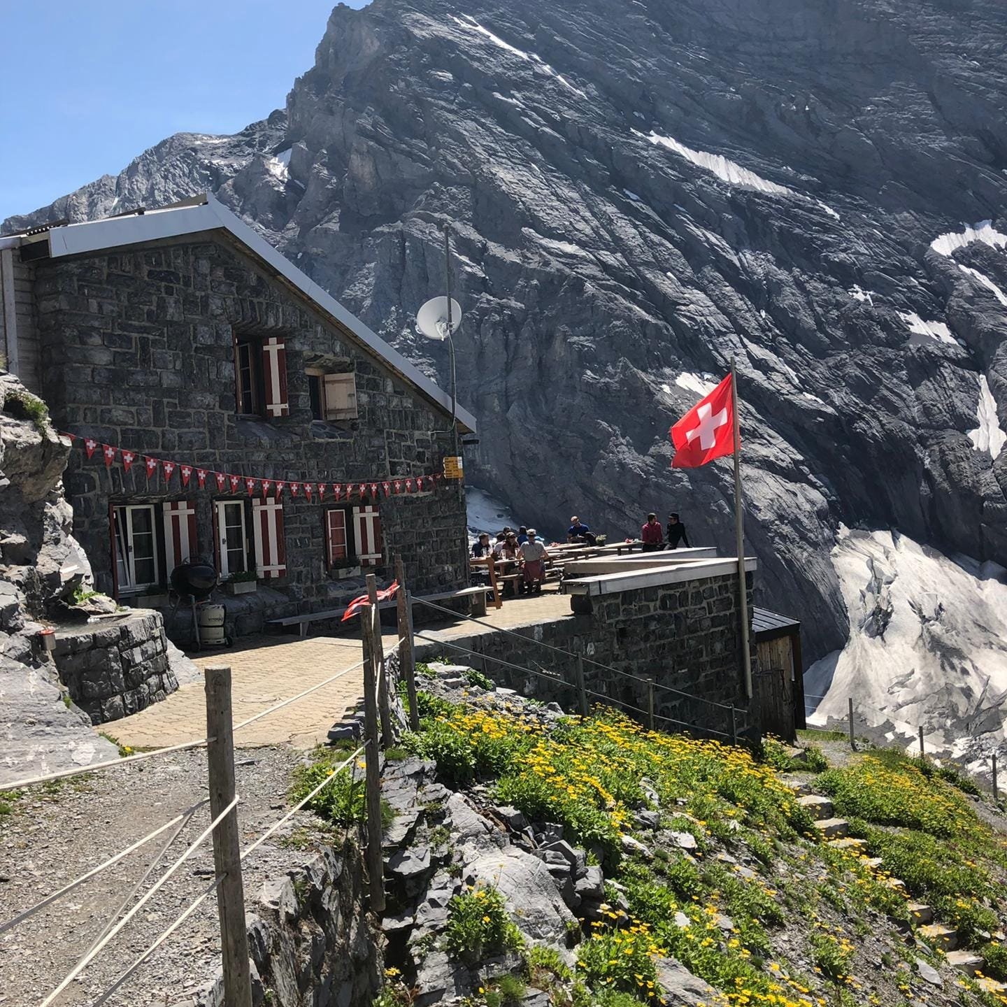 Gspaltenhornhütte in the high Bernese Alps