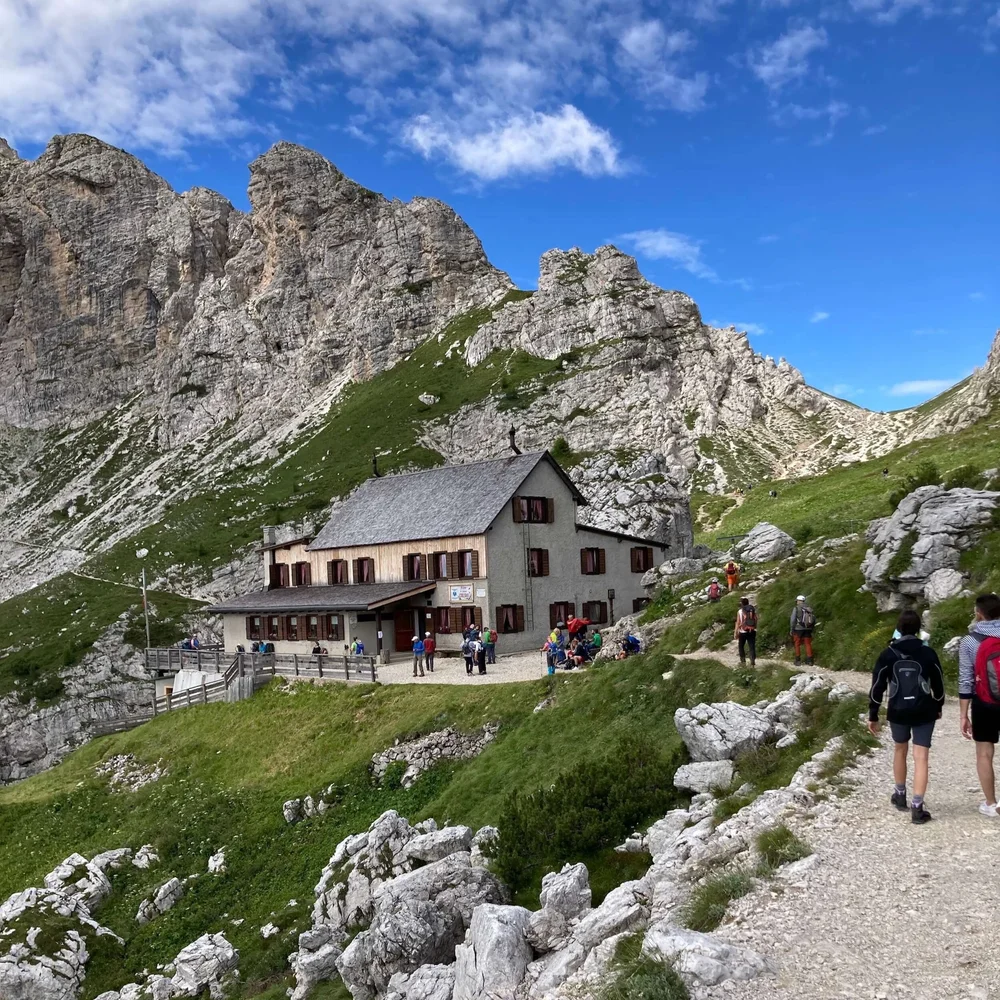 Rifugio Coldai mountain accommodation on the Alta Via 1