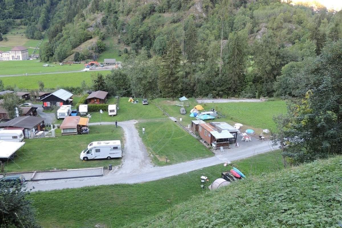 Campground at Champsec near the Tour des Combins