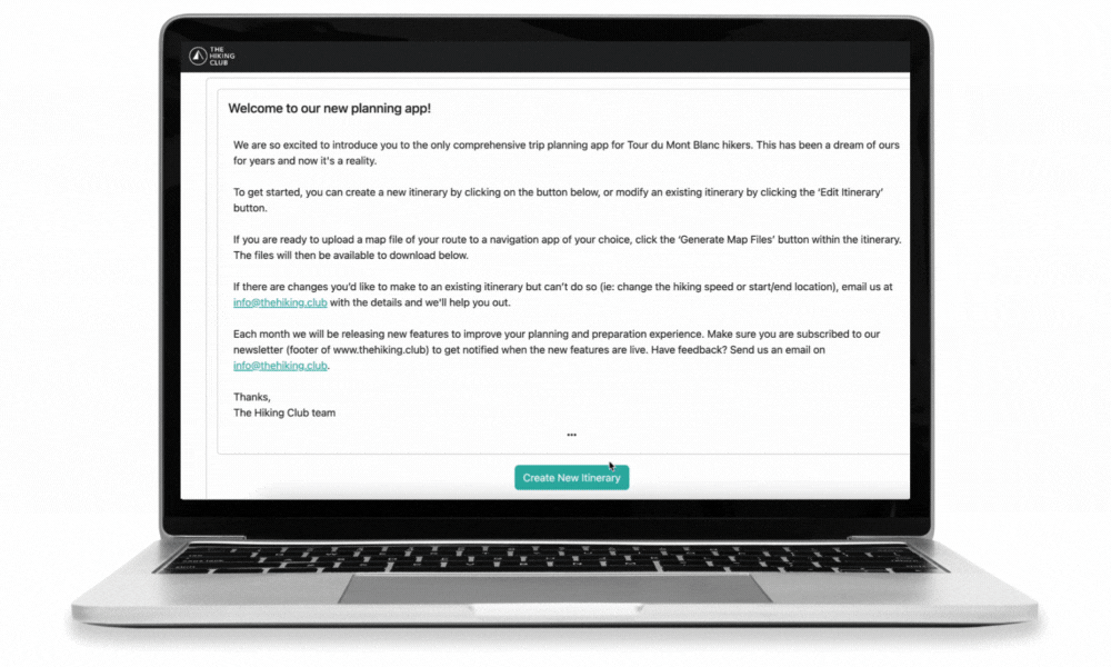 Planning App The Hiking Club planning-app-the-hiking-club