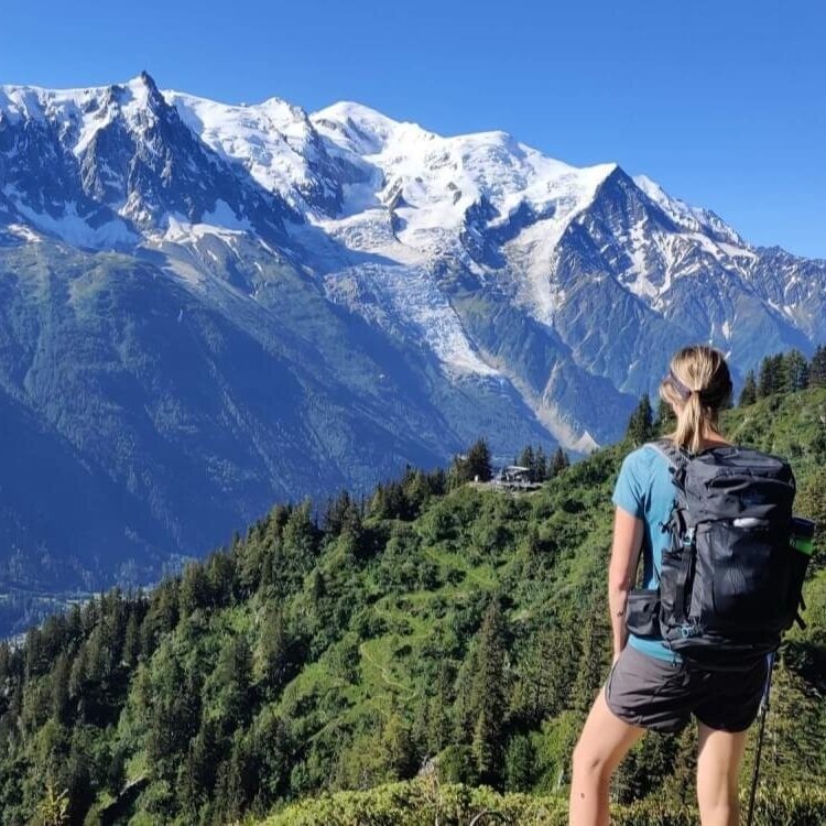 Mountain scenery along the Tour du Mont Blanc