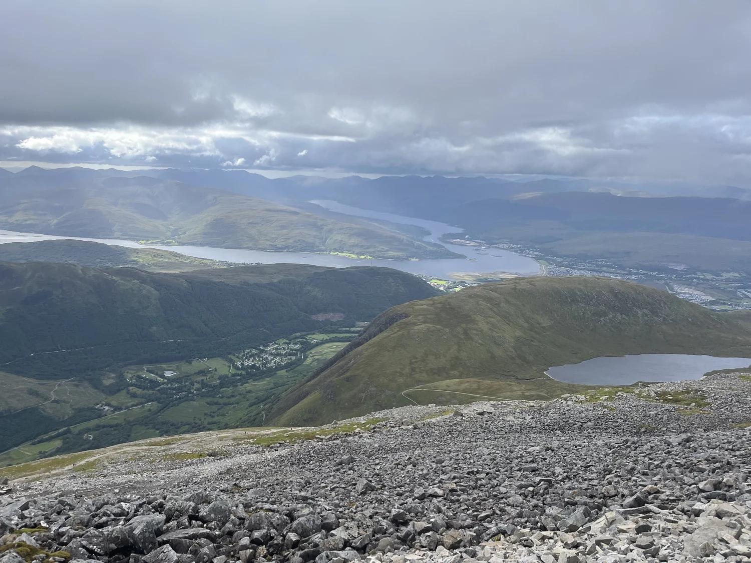 Ben Nevis near the West Highland Way finish at Fort William