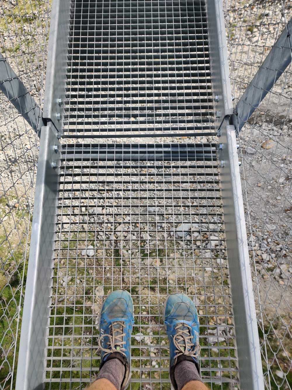 Charles Kuonen Suspension Bridge is only 65cm (~2ft wide) with a see through floor