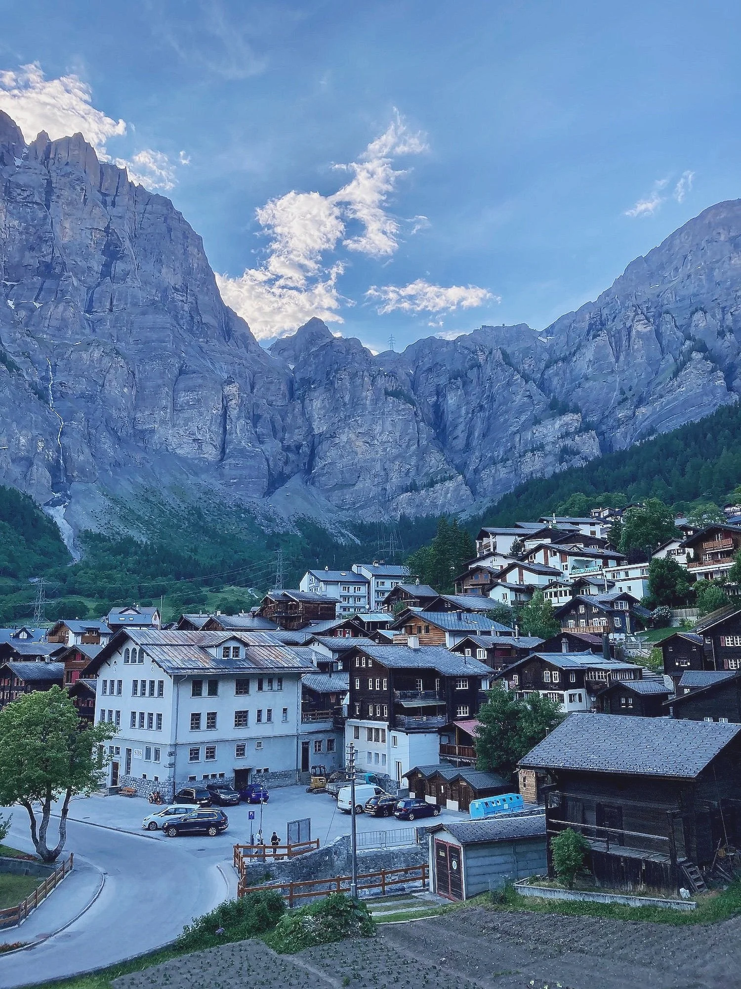 Leukerbad at the western end of the Bernese Oberland Traverse